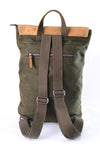 40's Army Canvas Leather Backpack